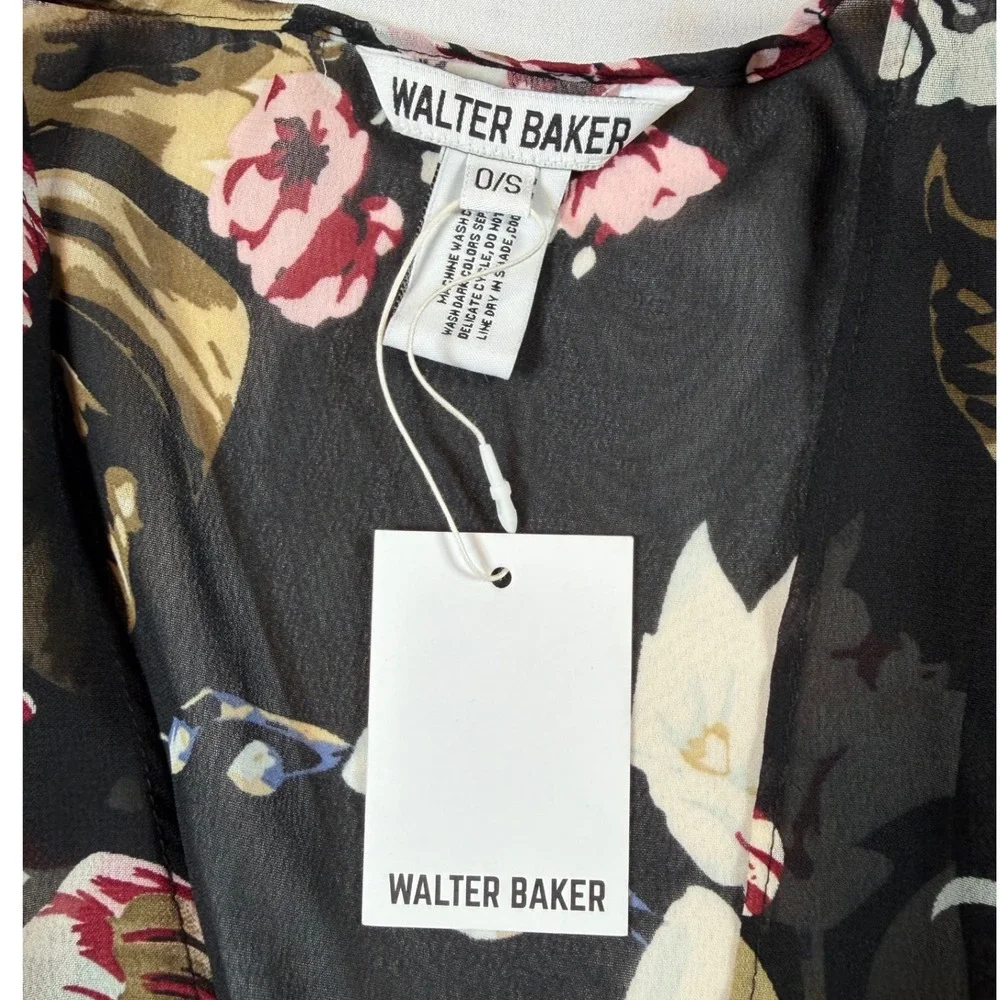NWT Walter Baker Women's Floral Tulum Kaftan Robe Swim Cover Up, Size O/S